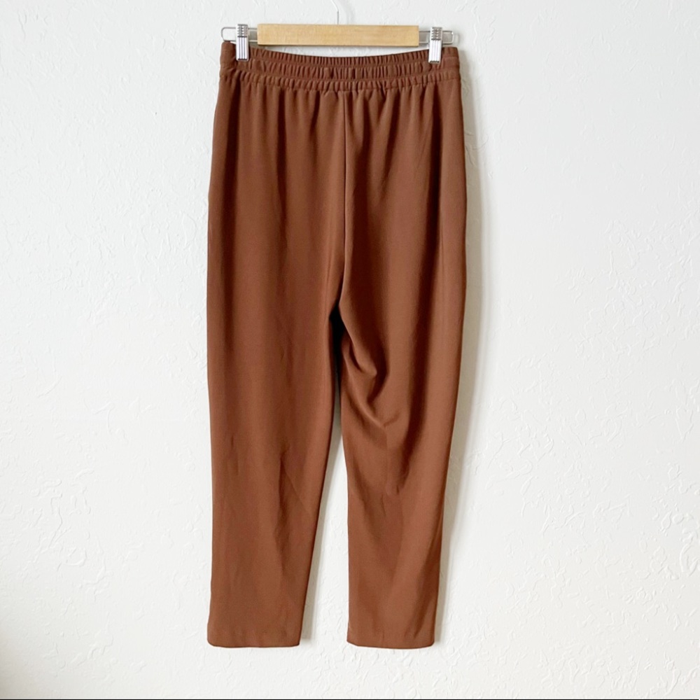 Joie High Waist Drawstring Pants Brown XS - Picture 2 of 11